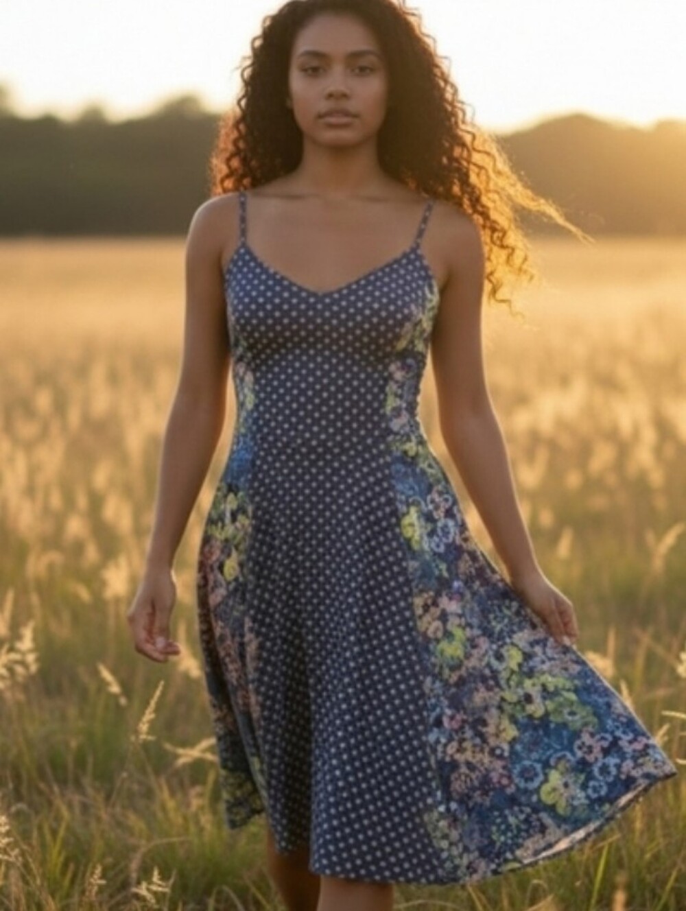 Fire Los Angeles Summer Skater Dress - Size Small